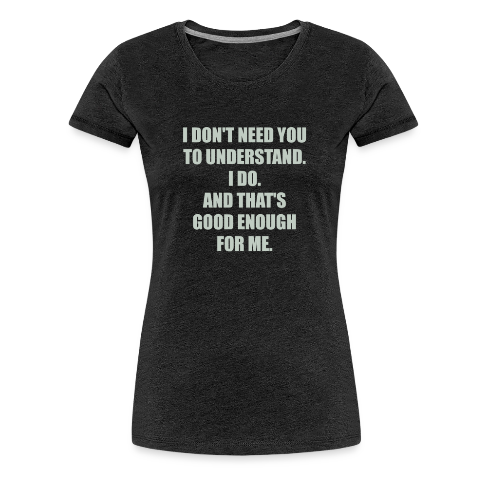 Women’s Attitude Premium T-Shirt - charcoal grey