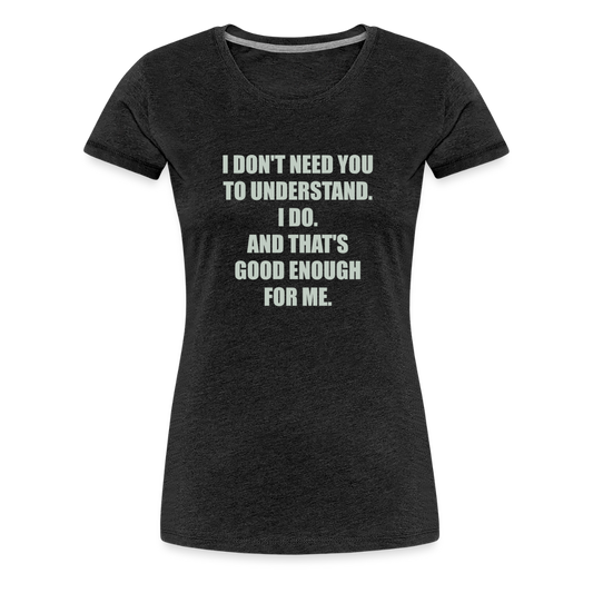 Women’s Attitude Premium T-Shirt - charcoal grey