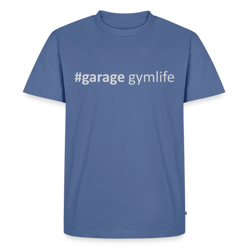 Men's #garagegymlife Premium T-Shirt - stone blue 