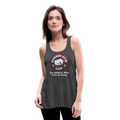 Women's Garage Gym Life Logo Flowy Tank Top by Bella - deep heather