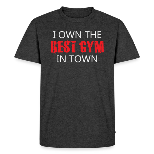 Men's Best Gym In Town Premium T-Shirt - heather anthracite