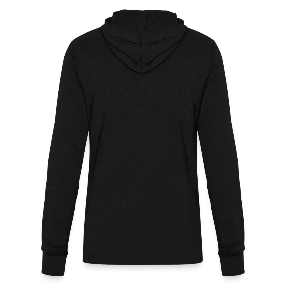 #garagegymlife Unisex Long Sleeve Hooded T-Shirt - Lightweight Year-Round Hoodie - black