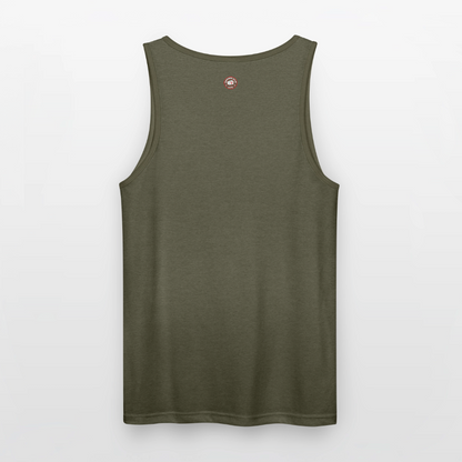 Men's Best Gym In Town Tri-Blend Organic Tank - heather olive