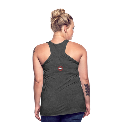 Women's Garage Gym Life Logo Flowy Tank Top by Bella - deep heather