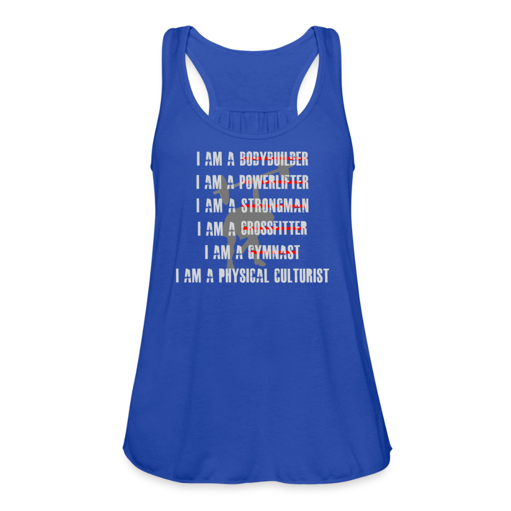 Women's Physical Culture Flowy Tank Top - royal blue
