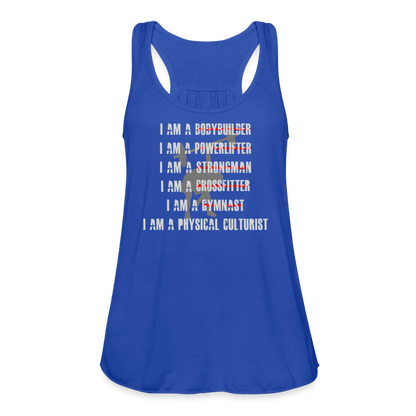 Women's Physical Culture Flowy Tank Top - royal blue