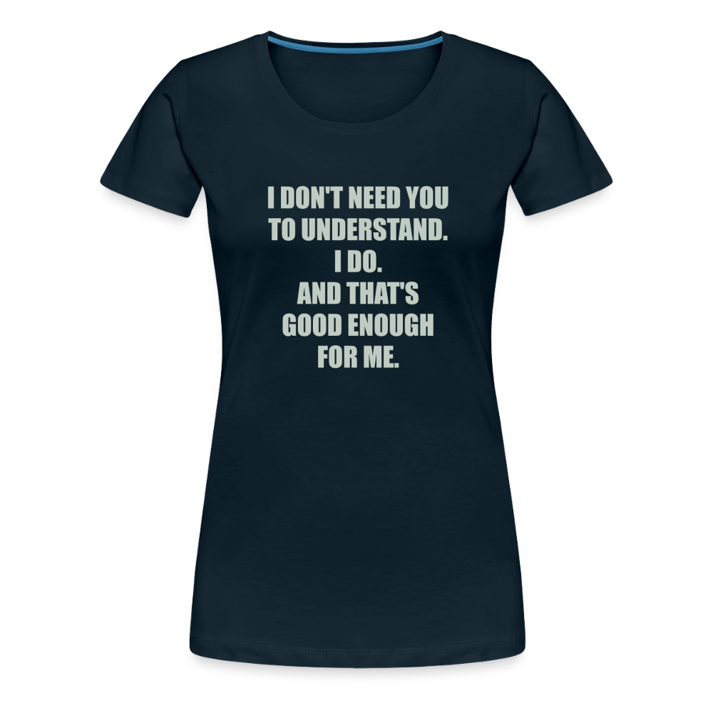 Women’s Attitude Premium T-Shirt - deep navy