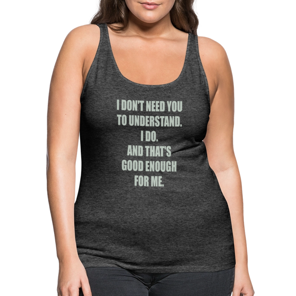 Women’s Attitude Premium Tank Top - charcoal grey