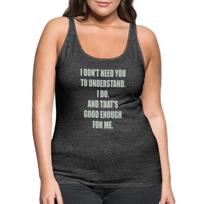 Women’s Attitude Premium Tank Top - charcoal grey
