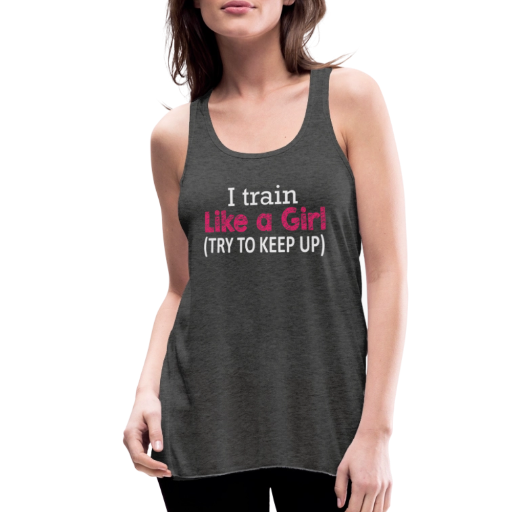Women's Flowy Tank Top by Bella - deep heather