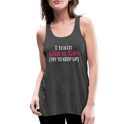 Women's Flowy Tank Top by Bella - deep heather