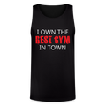 Men's Best Gym In Town Tri-Blend Organic Tank - black
