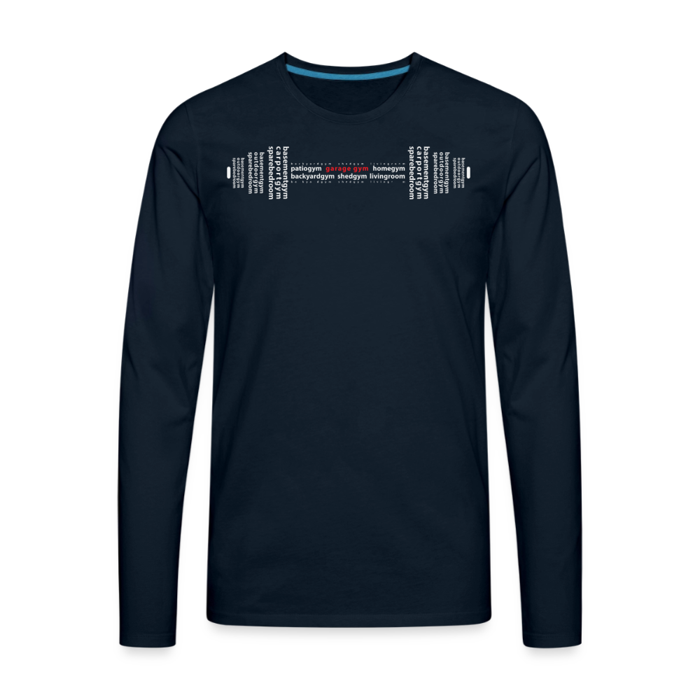 Men's Premium Long Sleeve T-Shirt - deep navy