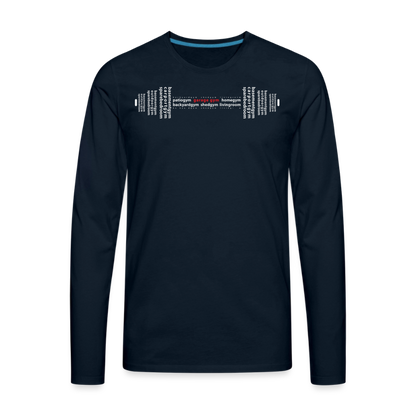 Men's Premium Long Sleeve T-Shirt - deep navy