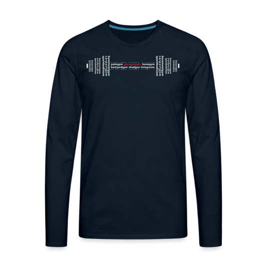 Men's Premium Long Sleeve T-Shirt - deep navy