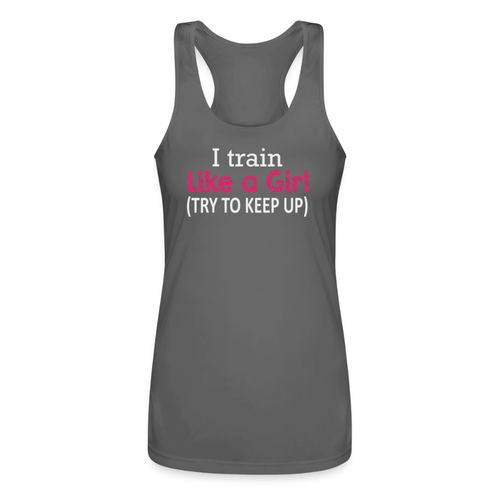 Women’s Performance Racerback Tank Top - charcoal