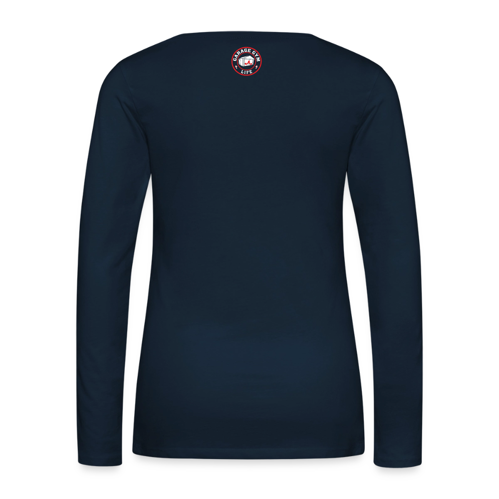 Women's Premium Long Sleeve T-Shirt - deep navy