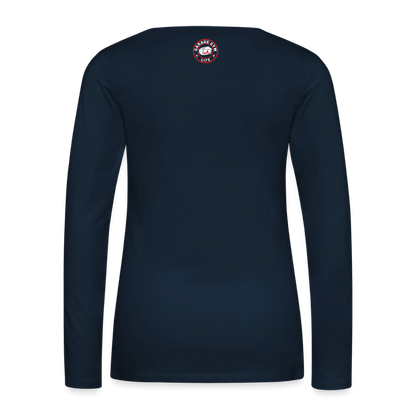 Women's Premium Long Sleeve T-Shirt - deep navy