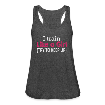 Women's Flowy Tank Top by Bella - deep heather