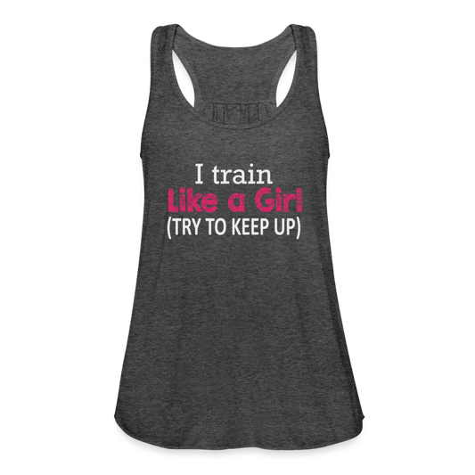 Women's Flowy Tank Top by Bella - deep heather