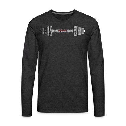 Men's Premium Long Sleeve T-Shirt - charcoal grey