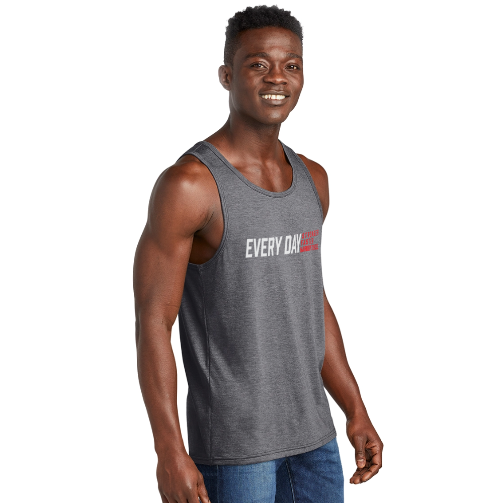 Unisex Tri-Blend Organic Tank - heather gray