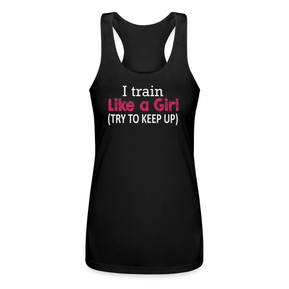 Women’s Performance Racerback Tank Top - black
