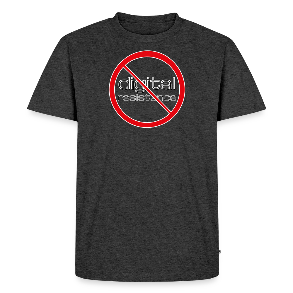 Men's Anti Digital Resistance Premium T-Shirt - heather anthracite