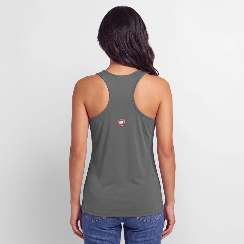 Women’s Performance Racerback Tank Top - charcoal