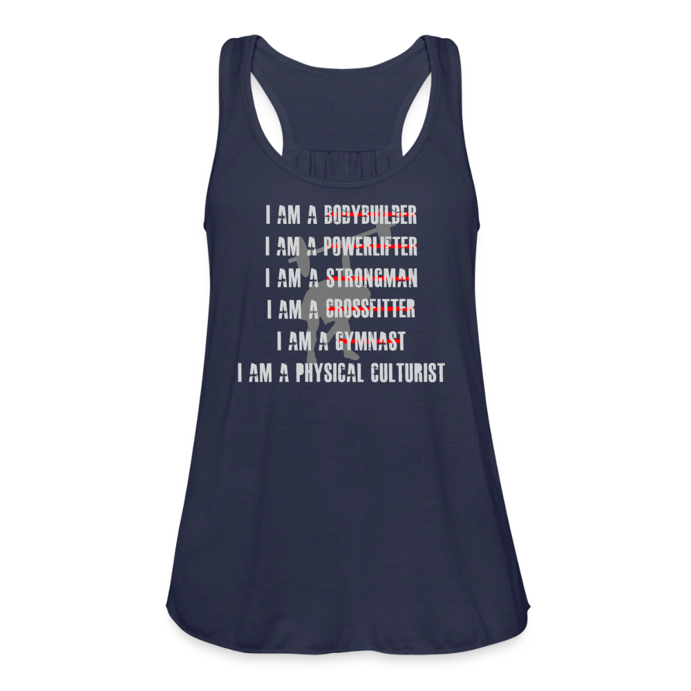 Women's Physical Culture Flowy Tank Top - navy