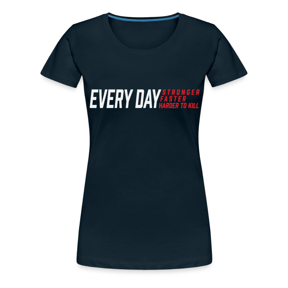 Women’s Become Unstoppable Premium T-Shirt - deep navy