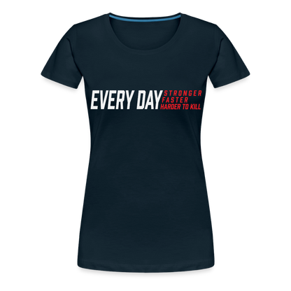 Women’s Become Unstoppable Premium T-Shirt - deep navy
