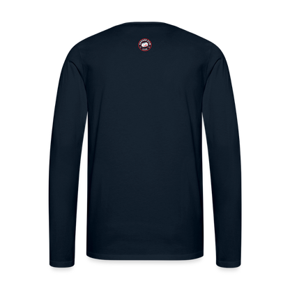 Men's Premium Long Sleeve T-Shirt - deep navy