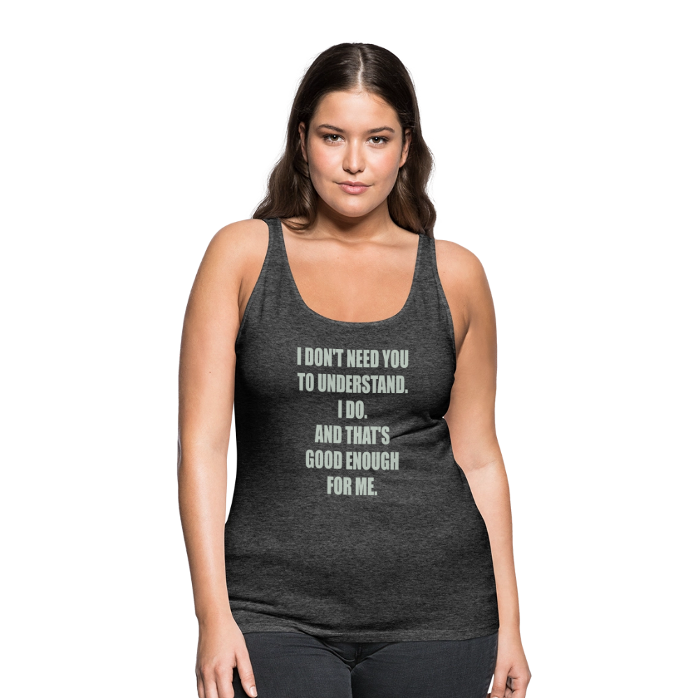 Women’s Attitude Premium Tank Top - charcoal grey