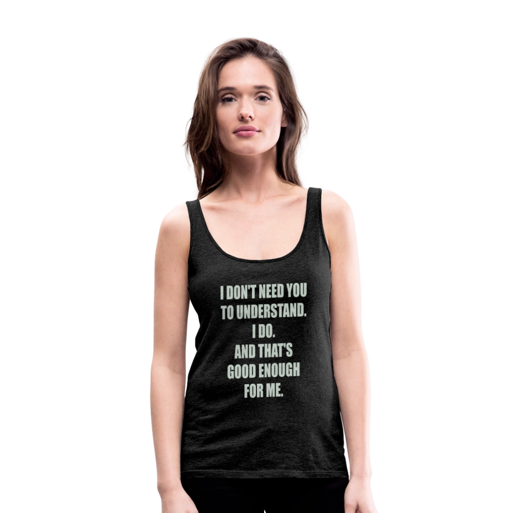 Women’s Attitude Premium Tank Top - charcoal grey