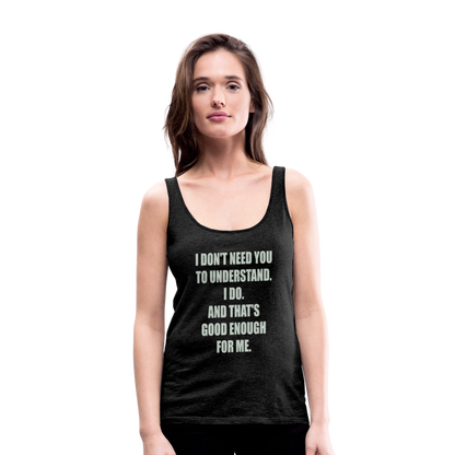 Women’s Attitude Premium Tank Top - charcoal grey