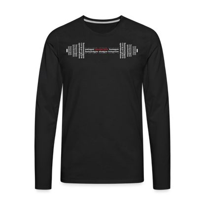 Men's Premium Long Sleeve T-Shirt - black