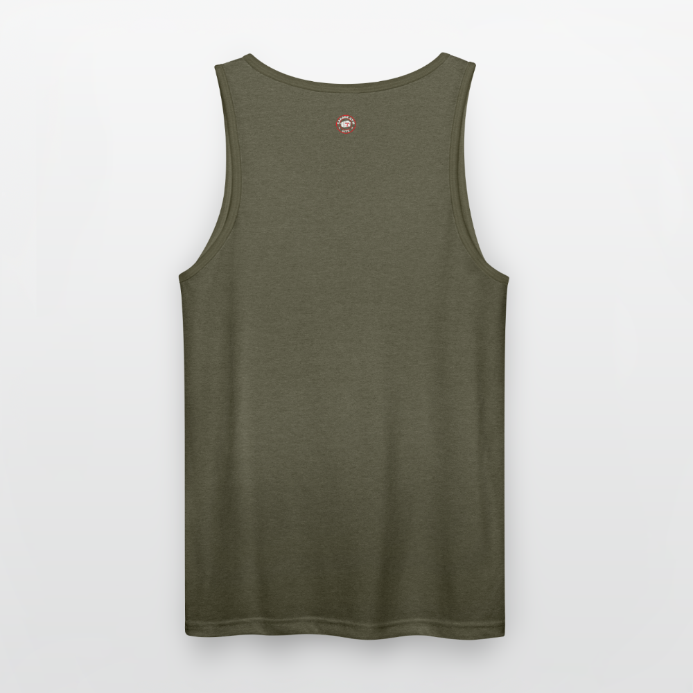 Unisex Tri-Blend Organic Tank - heather olive