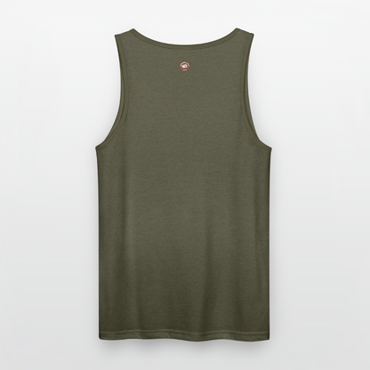 Unisex Tri-Blend Organic Tank - heather olive
