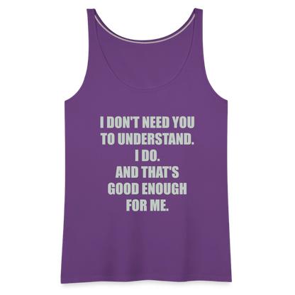 Women’s Attitude Premium Tank Top - purple