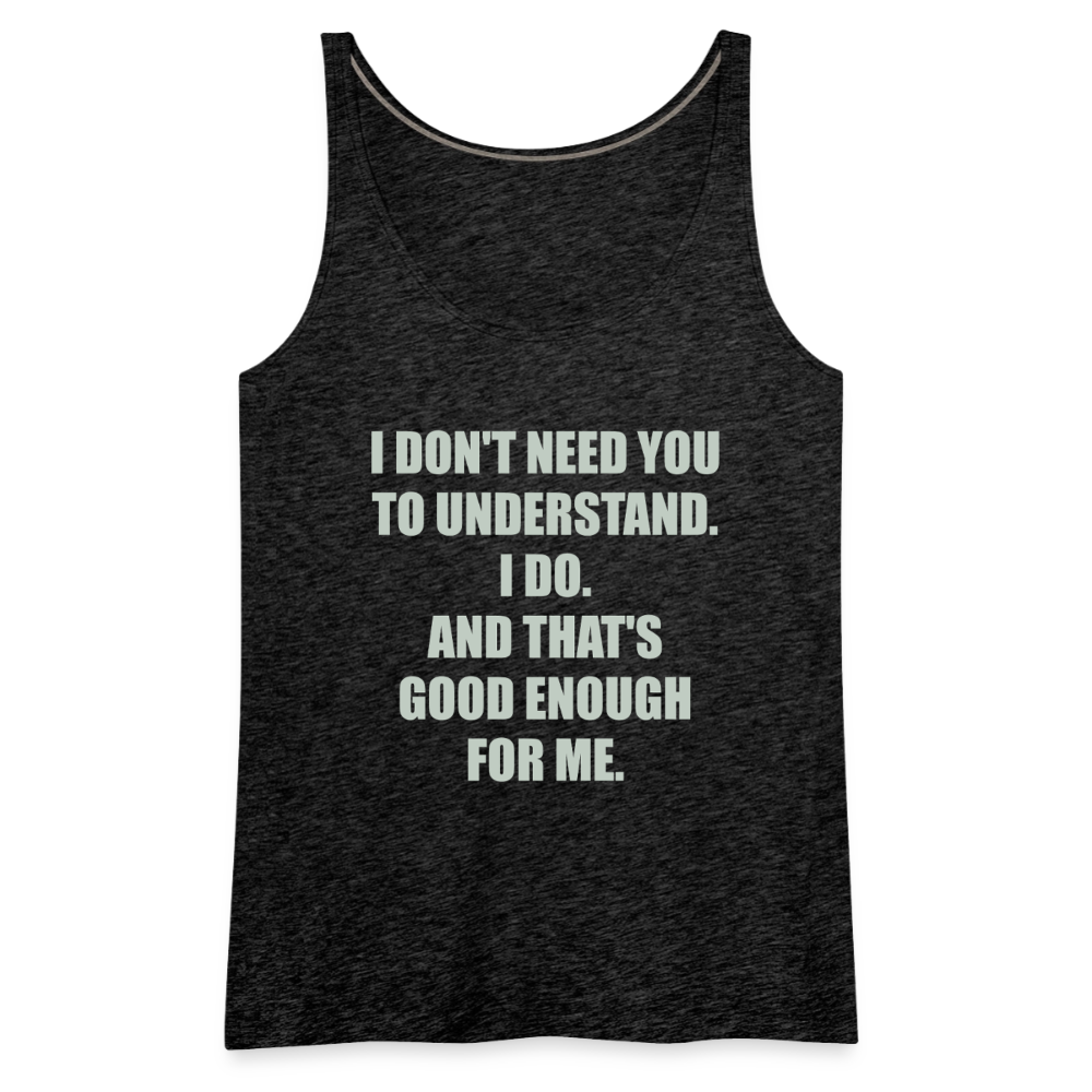 Women’s Attitude Premium Tank Top - charcoal grey