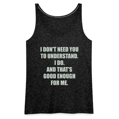 Women’s Attitude Premium Tank Top - charcoal grey