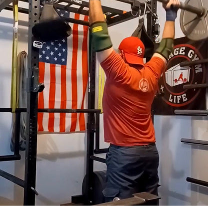 Garage Gym Life Logo 3x3 Vinyl Banner