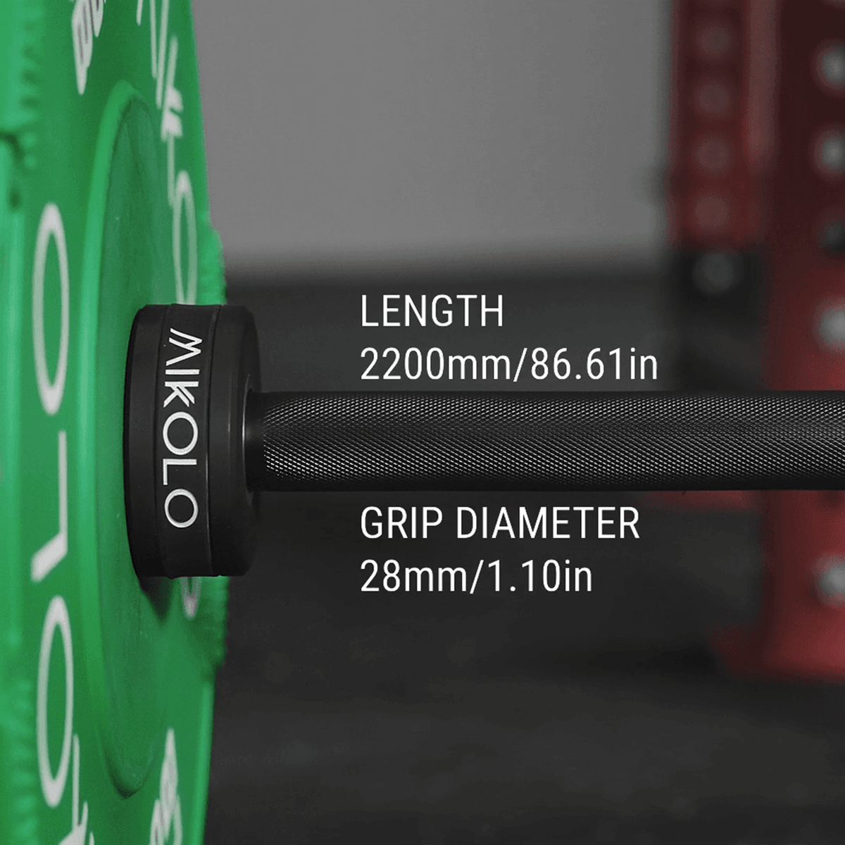 Mikolo 7 ft Barbell - 20 kg