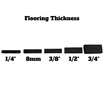 NEW Hammer Clad 3/8" Premium Rubber Floor Tiles and Interlocking Gym Tile Flooring