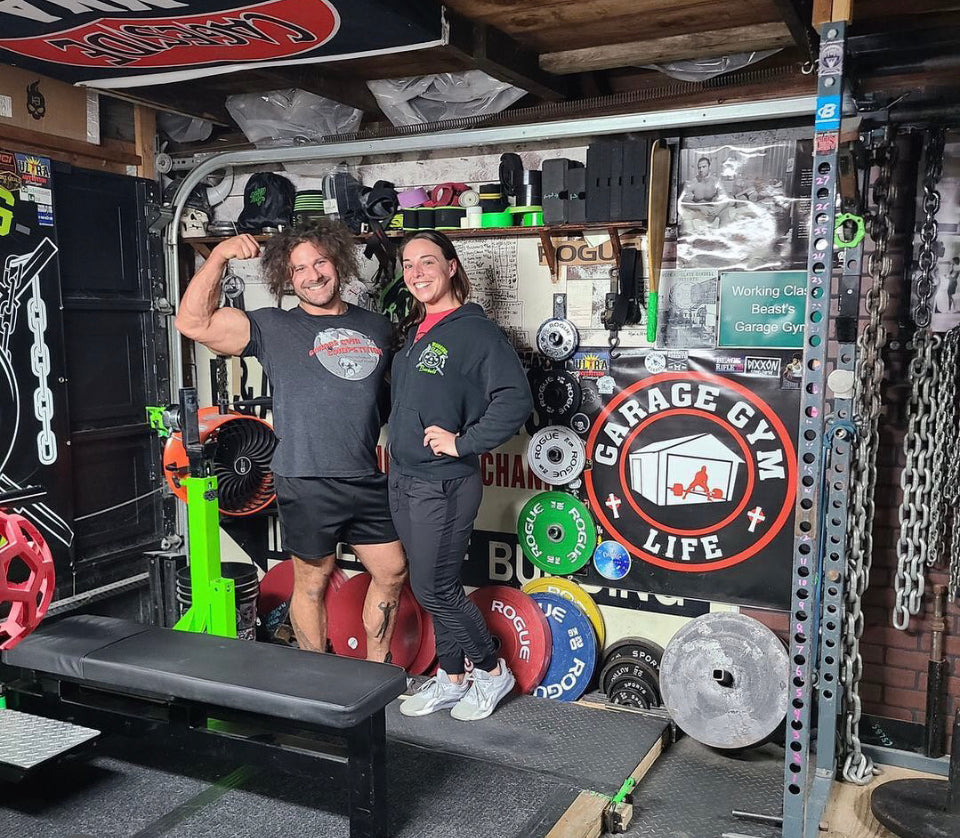Garage Gym Life Logo 3x3 Vinyl Banner