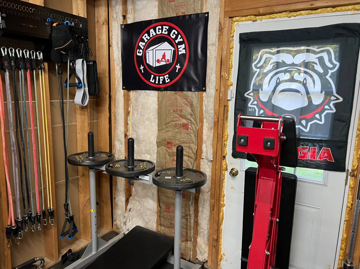 Garage Gym Life Logo 3x3 Vinyl Banner