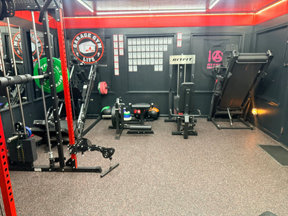 Garage Gym Life Logo 3x2 Vinyl Banner