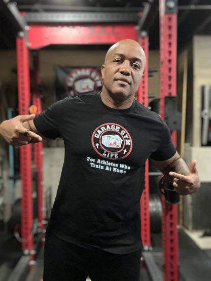 Men's Garage Gym Life Logo Premium T-Shirt