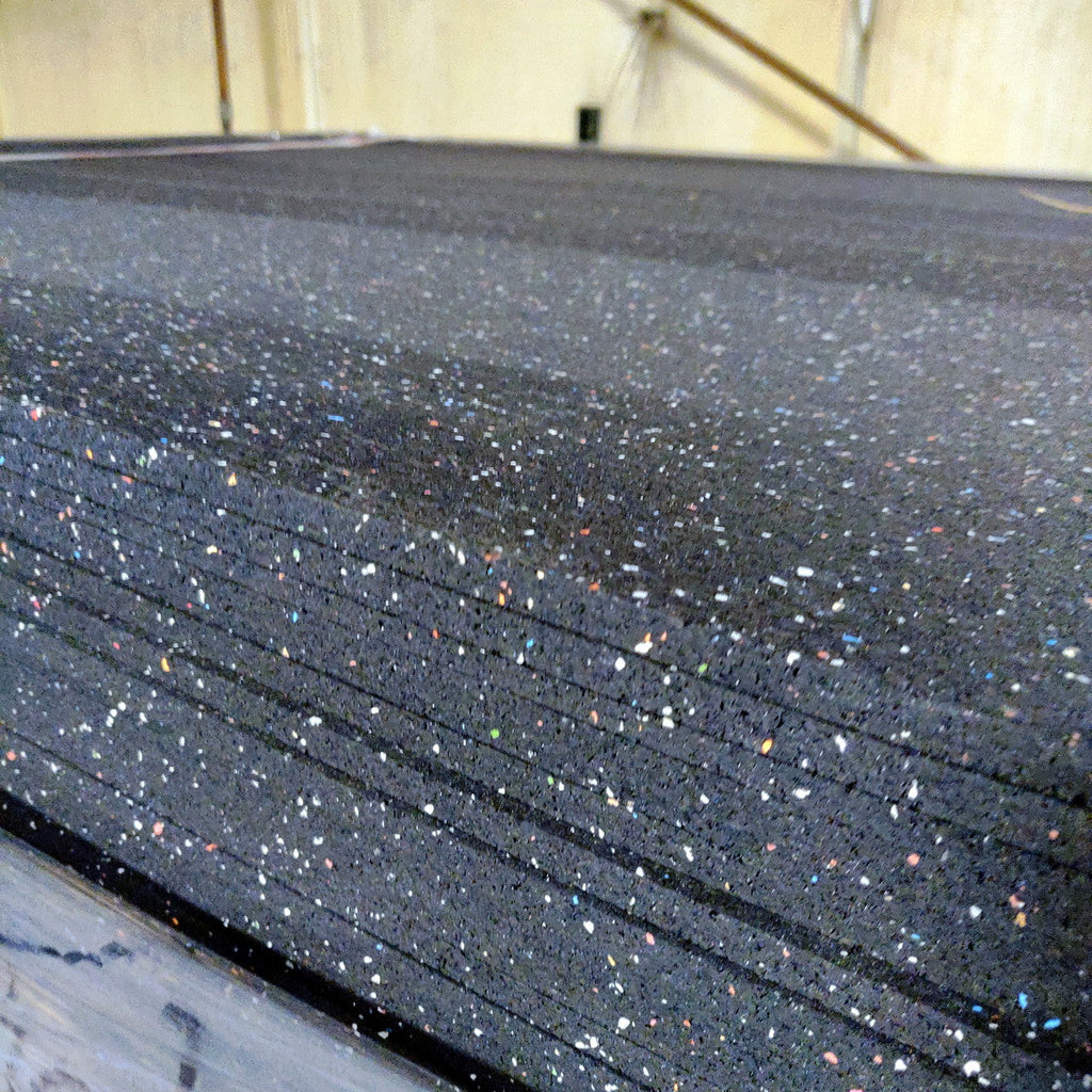 NEW Hammer Clad 8mm Premium Gym Flooring Mats 4' x 6' Confetti Fleck